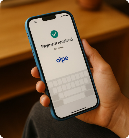 Scan to download the aipe app